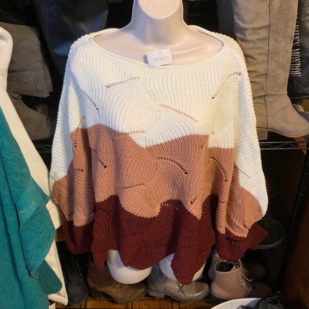 Small poncho sweater